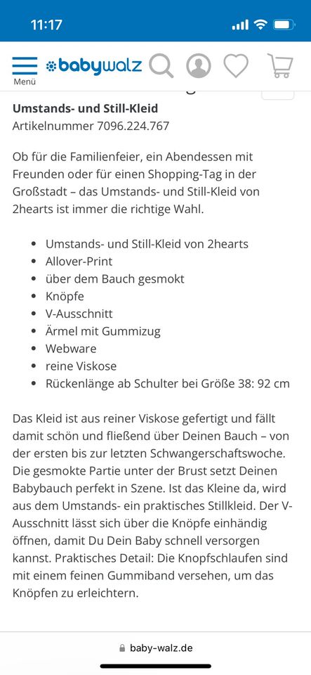 2 Umstands-/Stillkleider Größe 42 jeweils 17€ in Kamp-Lintfort