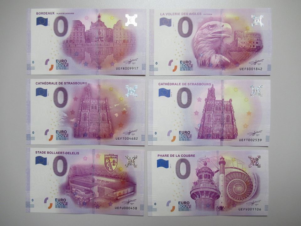 0 € Scheine (diverse französische Euro Souvenirscheine) in Berlin