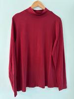 Langarmshirt mit Rollkragen, rot, Gr. 44/46 Bayern - Oberasbach Vorschau