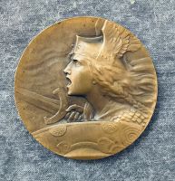 Antike Medaille Bronze Jugendstil Morlongauloise Köln - Lindenthal Vorschau