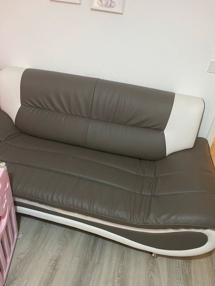 Couch Leder Sofa in Oberhausen