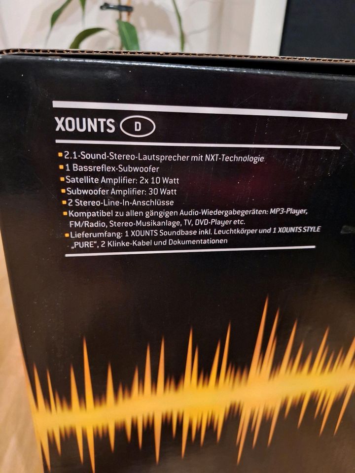 Xounts Stereo-Lautsprecher-System, creme-weiß, mit Beleuchtung. in Hannover