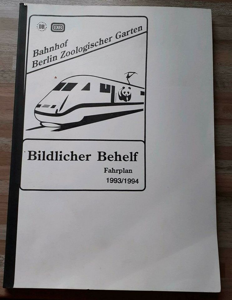 Zugbegleiter IZB Fahrplanbuch 1993/94 Berlin Zoo RARITÄT! in Bernau