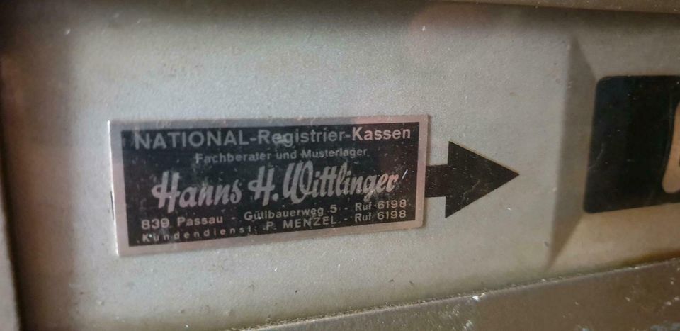 Alte National Registrierkasse NATIONAL Deko Sammler in Mamming