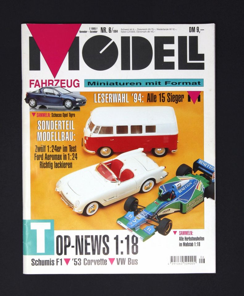 MODELL Fahrzeug - Miniaturen mit Format 06/1994 November Dezember in Parsau