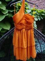 Kleid H&M orange asymmetrisch 38 M Gold Collection Cocktail Abi Niedersachsen - Isernhagen Vorschau