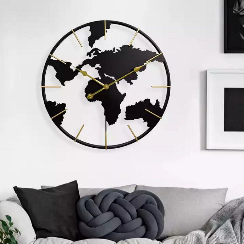 XXL Große Designer Wanduhr Weltkarte Uhr Metall Atlas in Köln