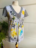 T Shirt ** Taifun** Gr. 38 ** weiß mit bunt ** Etikett Baden-Württemberg - Bammental Vorschau
