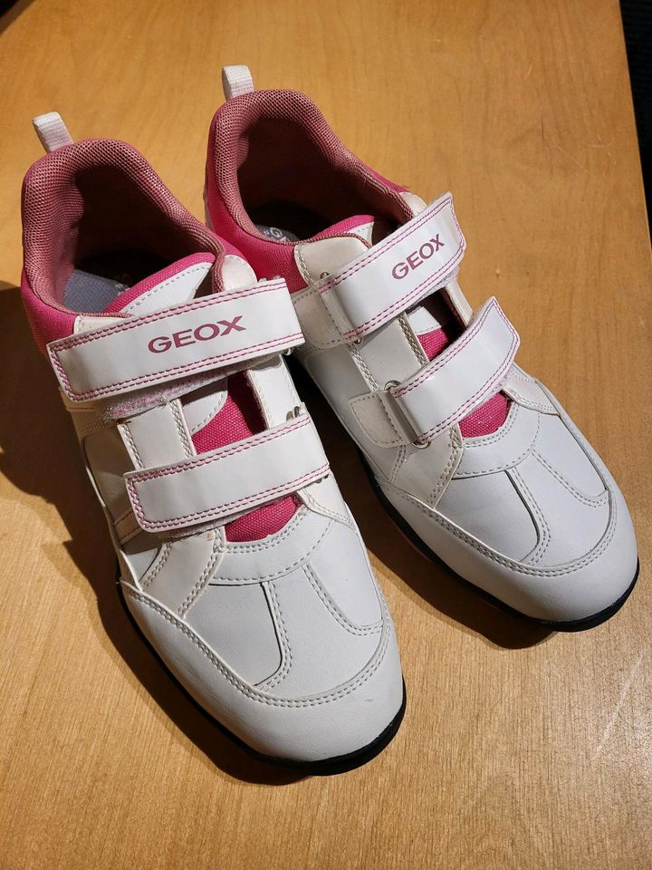 Geox Sneaker weiss/pink Gr. 39 in Obernburg