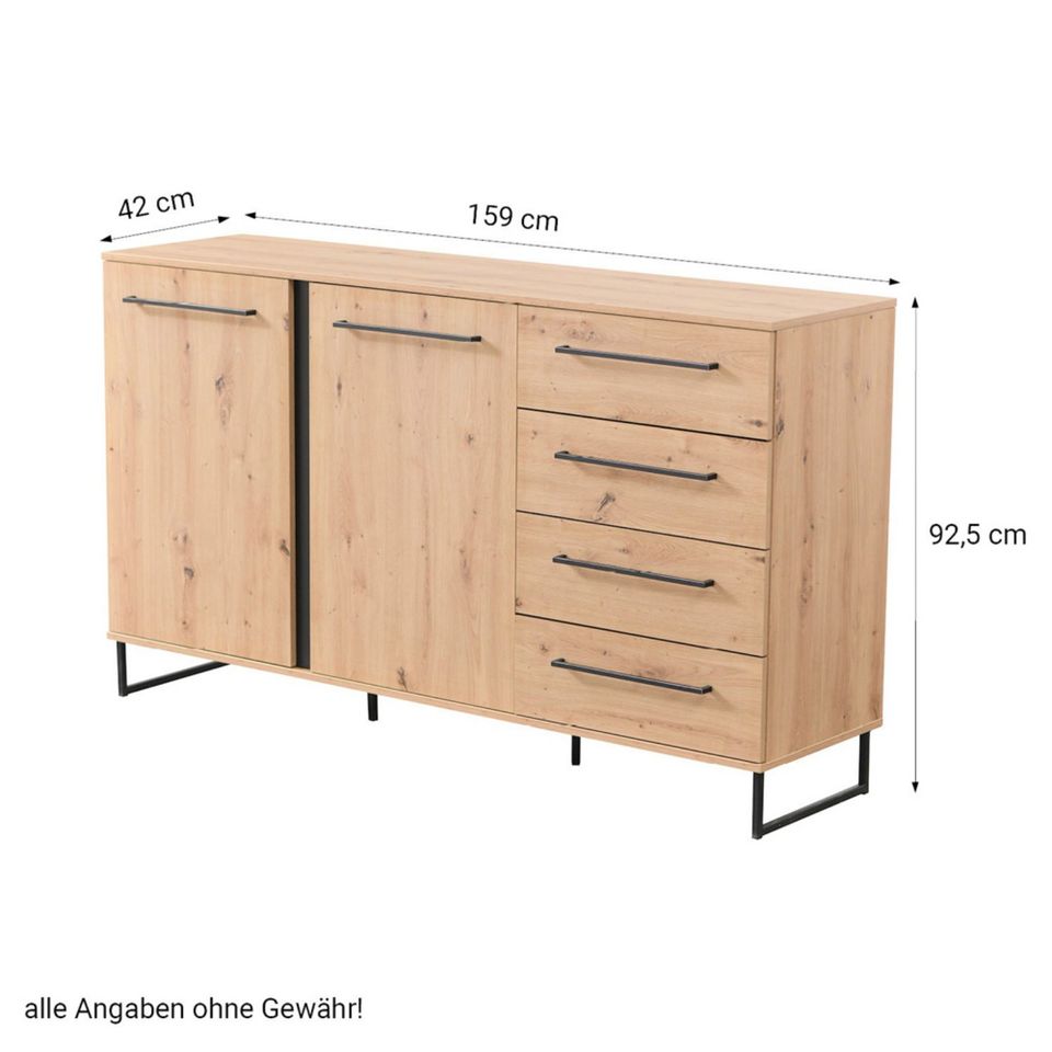 Kommode Sideboard Schrank Highboard Anrichte Natur NEU 213-Fr in Frankfurt am Main