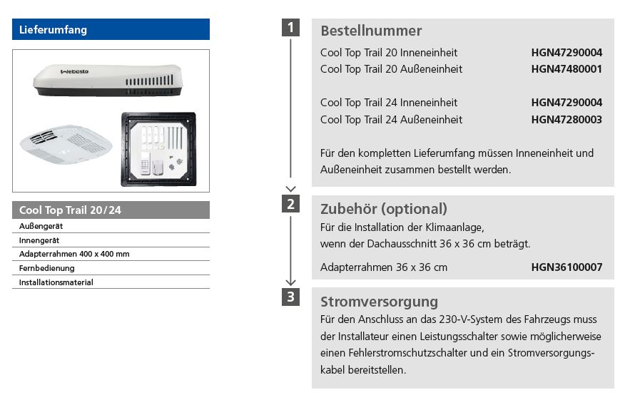 Dachklimaanlage 220V Standklimaanlage Camper Wohnmobil Wohnwagen in Halle