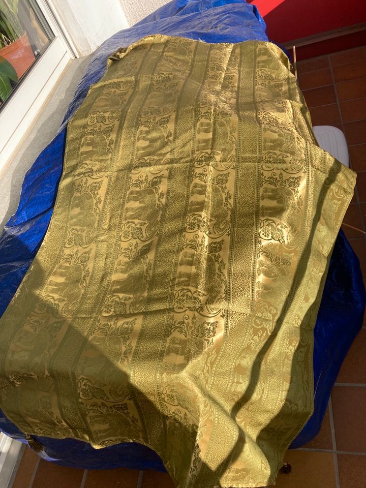 Edles Orientalisches Tuch Wandteppich Elefant Gold in Stuttgart