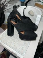 Vintage Heels in schwarz Peeptoe Gr. 36 Samt Baden-Württemberg - Markdorf Vorschau