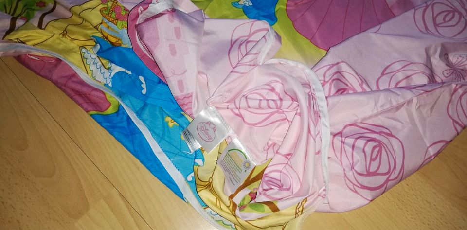 Bettwäsche 135x200 Disney Prinzessin Reißverschluss rosa Mädchen in Sereetz