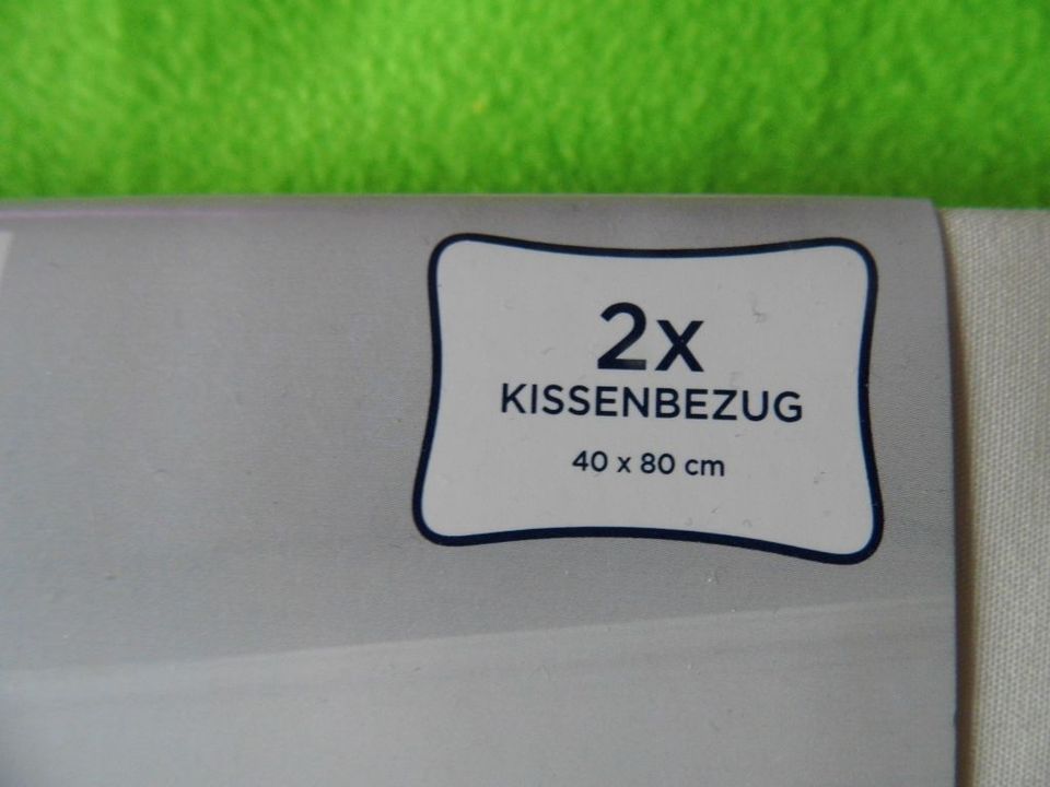 ❤️ Novitesse ❤️ 2 er Kissen Bezüge 40x80 weiß NEU 80x40 Set Paket in Frankfurt am Main