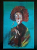 Clown mit Flöte, Acryl auf Leinwand, handgemalt Nordrhein-Westfalen - Gelsenkirchen Vorschau