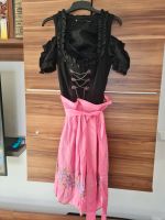 Schwarzes Dirndl mit pinker Schürze incl Bluse Bayern - Landshut Vorschau