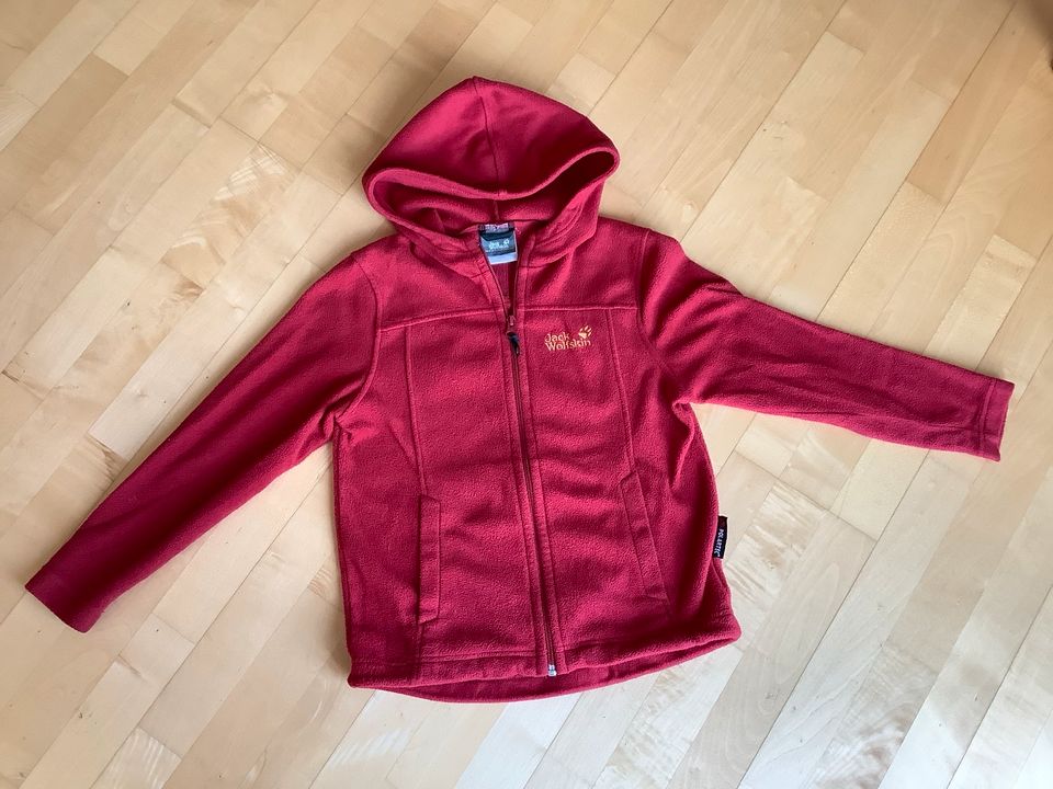 Jack Wolfskin Fleecejacke rot, Gr.140 in Dudenhofen