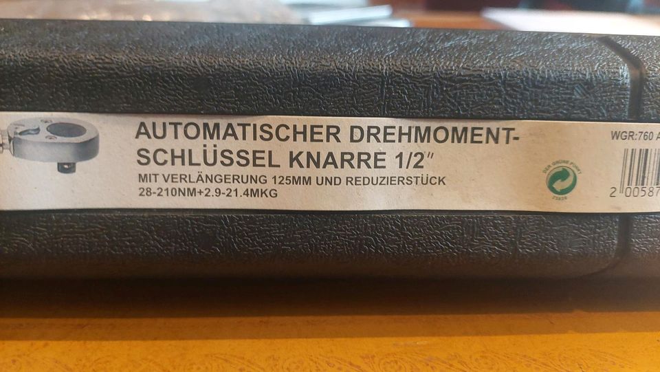 Drehmomentschlüssel Knarre 1/2" neu & ovp im Koffer in St. Ingbert