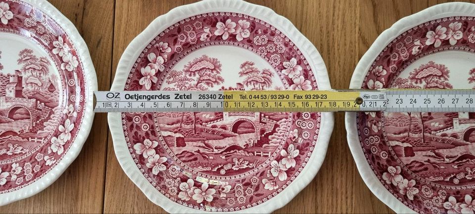 SPODE COPELAND Pink Tower 12 Kuchenteller Teller Dessertteller Ku in Varel