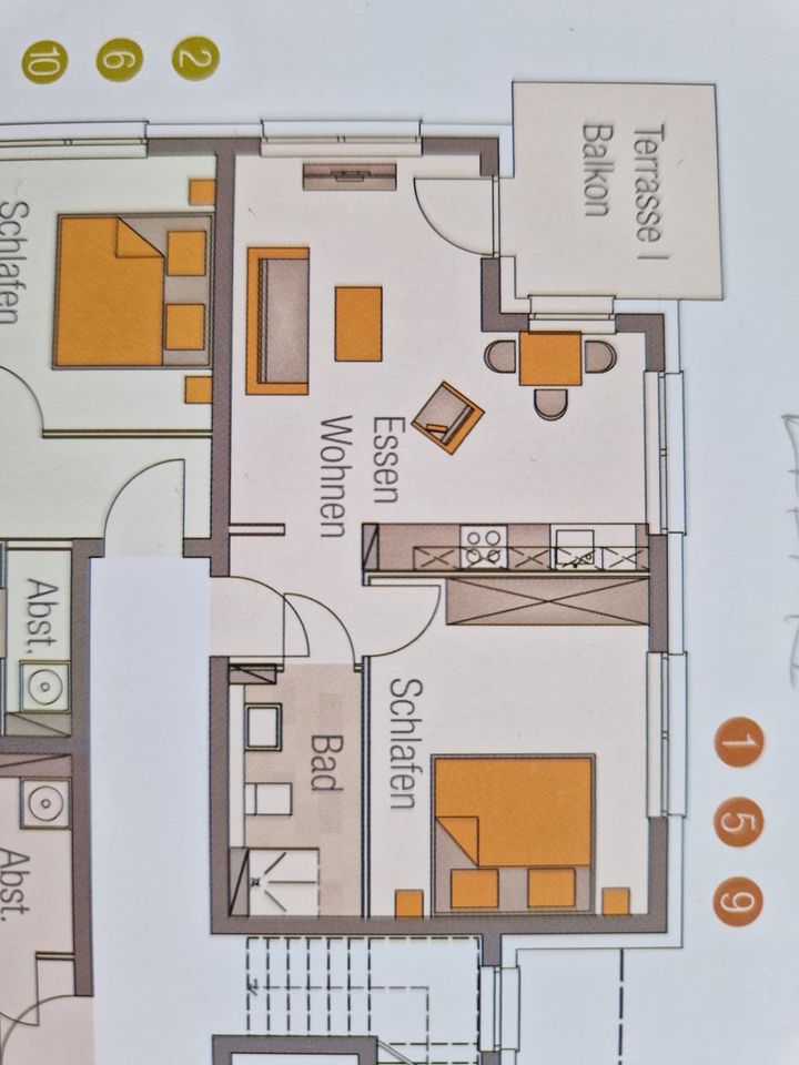 Moderne 2,5 Zimmer EG-Wohnung mit Einbauküche und Terrasse in Ranstadt