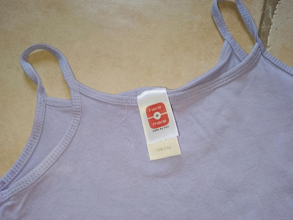 C&A neu Unterhemd flieder Gr 134 140 Unterwäsche Underwear Mädche in Nuthe-Urstromtal