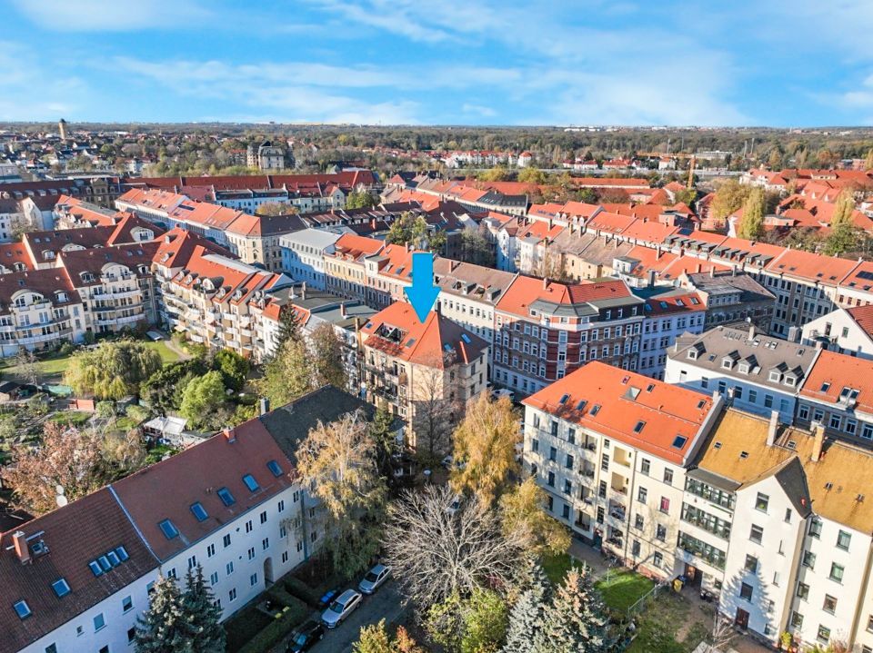 Attraktive und gepflegte Eigentumswohnung mit Balkon in ruhiger Seitenstraße in Leipzig