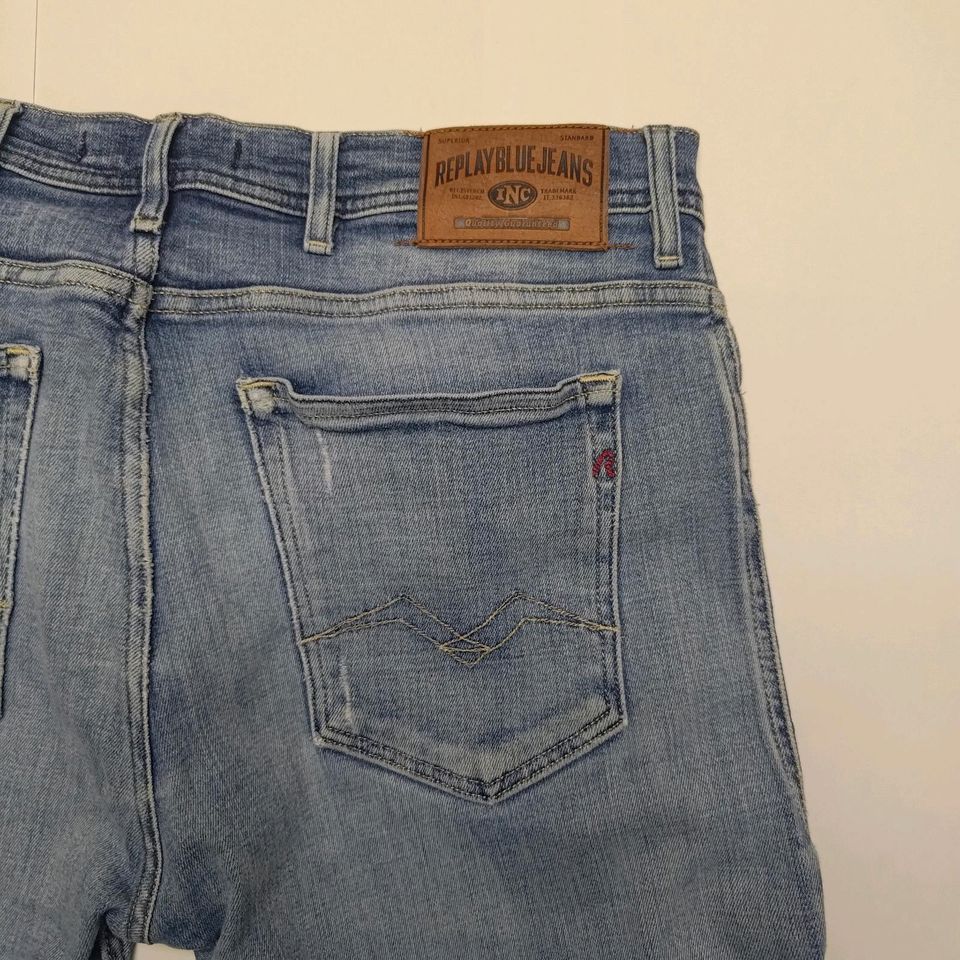 Replay Jondrill Used Herren Jeans blau  36/34 in Duisburg