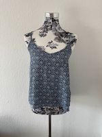 Hollister Top Spaghettiträgertop blau Muster S Bayern - Würzburg Vorschau