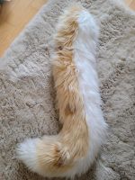 HQ Fursuit Tail, ca 80 cm weiß braun/beige mit Punkten Nordrhein-Westfalen - Menden Vorschau