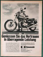 Kawasaki 900 Super 4 Werbeanzeige 1974 Niedersachsen - Danndorf Vorschau