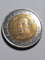 2 Euro Spanien 2012 Umlauf Kurs Münze Auflage: 4.000.000 Ricklingen - Wettbergen Vorschau