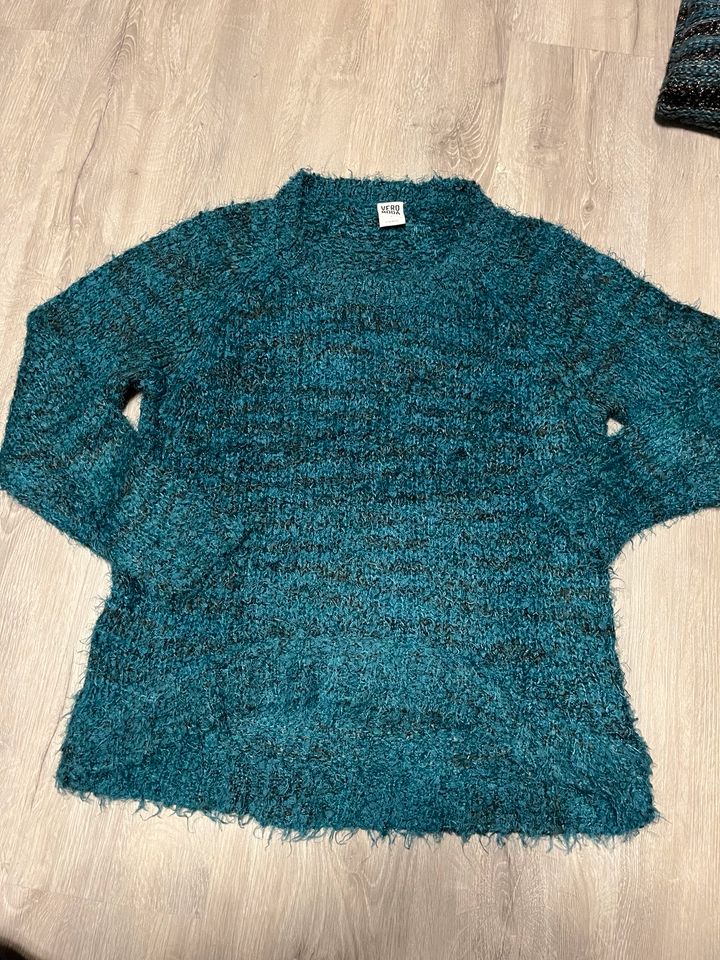 4er Set Pullis Winterpullover Strickpulli Türkis petrol M in Saarbrücken