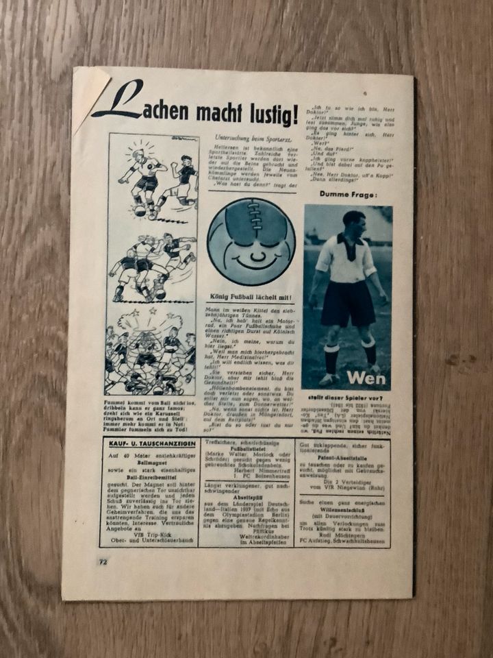 DFB Fußball Heft     3/1952   „Fußball Jugend“ in Hamburg