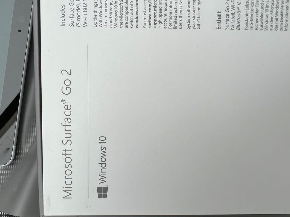 Microsoft Surface Go 2 64 GB 4 GB Go RAM Platinium gebr. in Langen Emsland