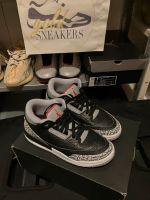 Nike Air Jordan III 3 Black Cement EU38 US5.5 Wie Neu mit Karton Hessen - Hochheim am Main Vorschau