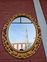 Alt Spiegel Wandspiegel Hängespiegel Golden Rahmen Glas Hessen - Groß-Gerau Vorschau