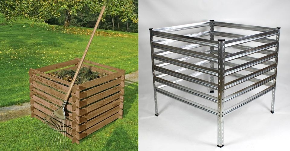 ✅NEU✅ Garten Komposter 90x90cm Holz oder Metall Stecksystem OVP 6 in Hamburg