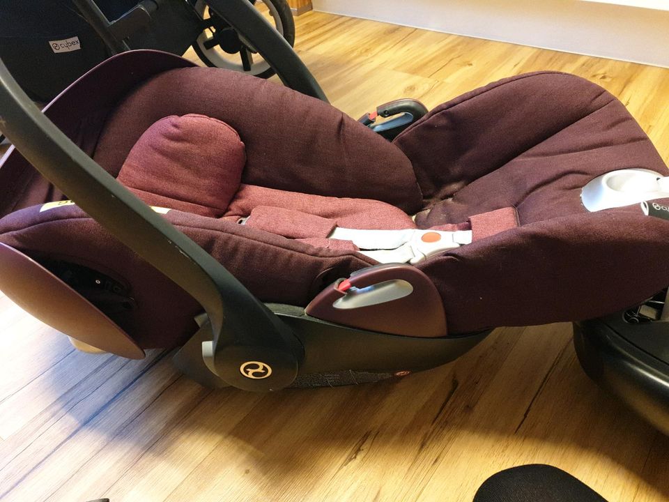 Cybex Babyschale Platinum Autositz Baby Liegefunktion Isofix Stat in Kaarst