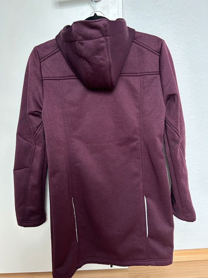 Softshelljacke lang Aubergine Gr. S 36/38 in Bonn