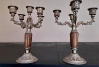 2 Kerzenständer aus Metall und Holz Thüringen - Nordhausen Vorschau