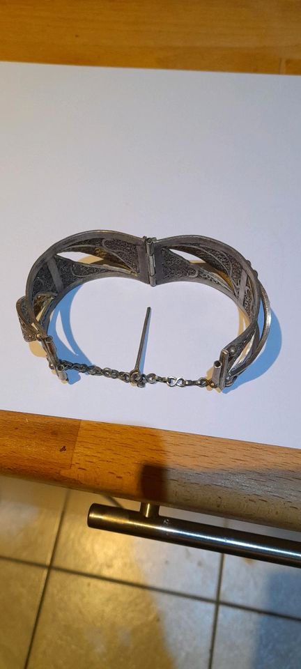 Armband Silber Armreif durcbrochen alt antik in Ehningen