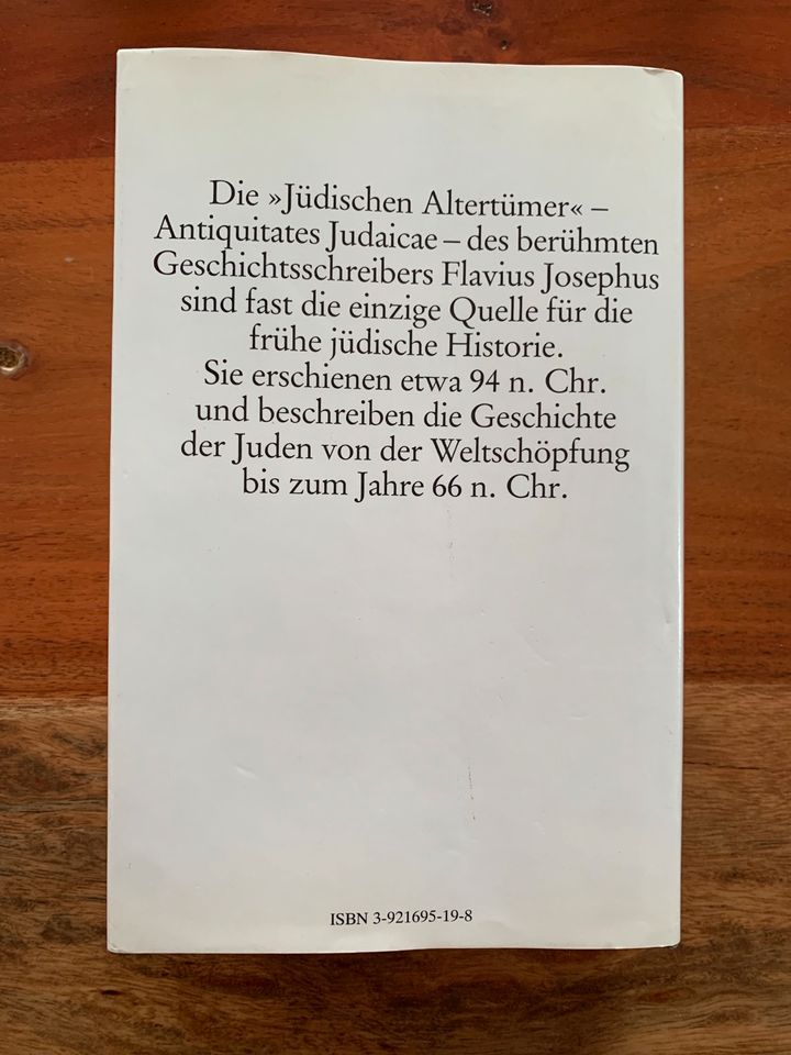 Flavius Josephus - Jüdische Altertümer in Ettlingen