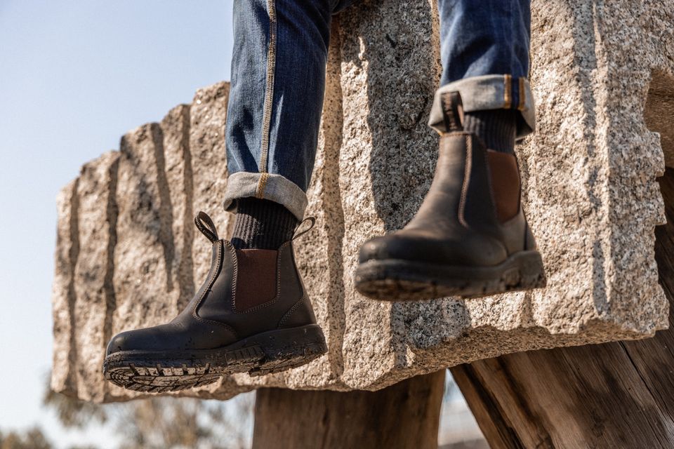 Hard Yakka Outback Boot ohne Kappe und mit S3 Australia since 1930 Der stärkste Redback Konkurrent Redbacks Australien Spinne Spider Aussie HY australische Boots in Meggerdorf