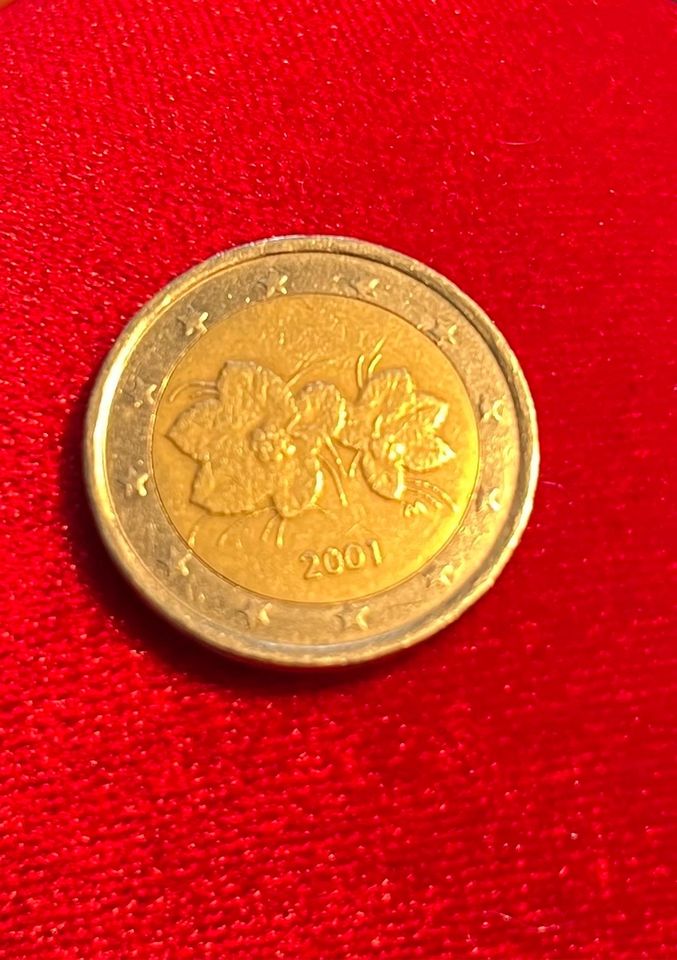 Moltebeere, Finland, 2€ Münze 2001 in Rastede