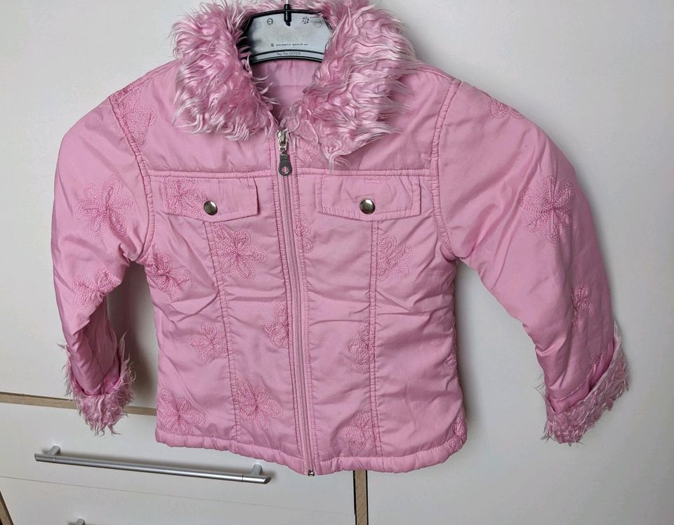 Dünne Winterjacke, Übergangsjacke rosa Größe 98/104 in Berlin