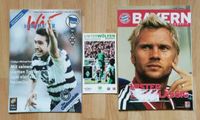 9 Verschiedene Fussballprogramme + 2 Wimpel DFB Bayern Hertha Sachsen - Freital Vorschau