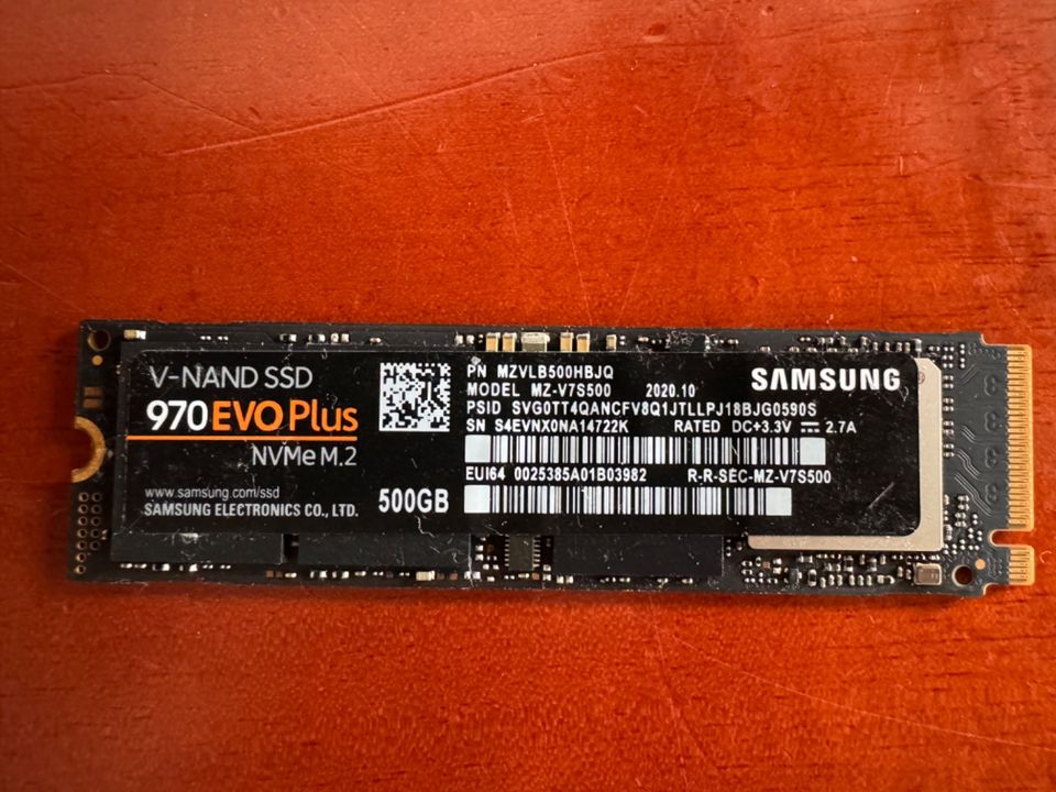 Samsung SSD Festplatte 970 EVO Plus NVMe™ M.2 500 GB in Berlin
