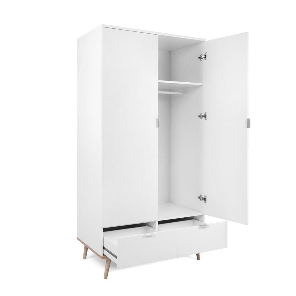 Kleiderschrank Schrank Garderobe Kommode Holz Weiss NEU 352-Ma in Wiesbaden