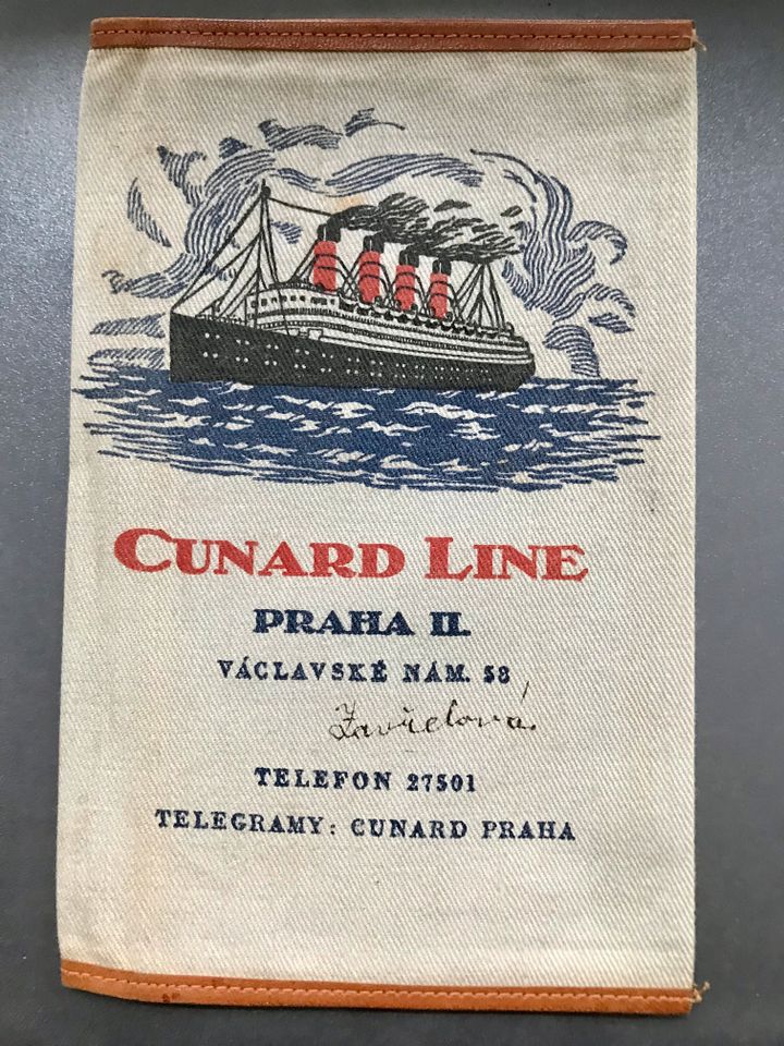 Ticketmappe Aquitania Cunard Line in Cuxhaven